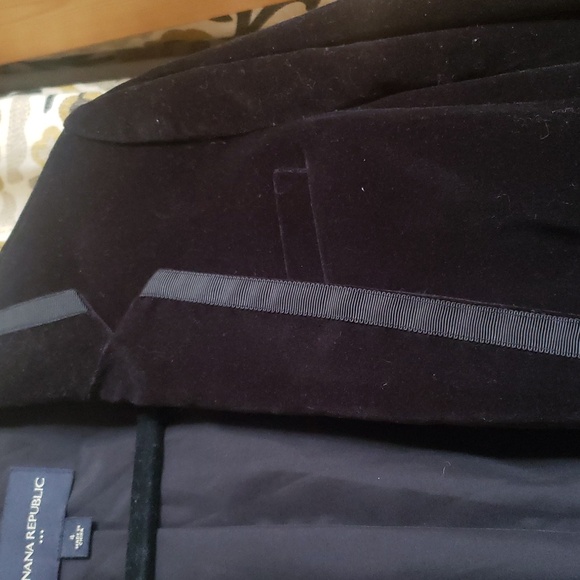 Banana Republic Velvet Tuxedo Jacket - Size 4 - Picture 5 of 6